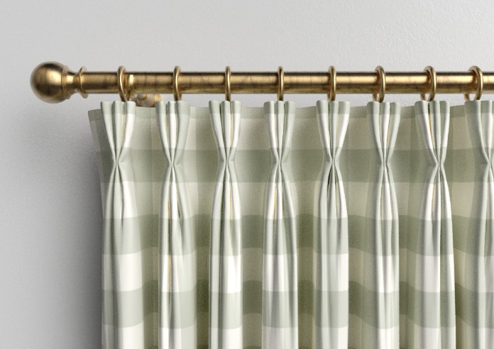 Gingham, Bud Green - Made to Measure Curtains - Image 11